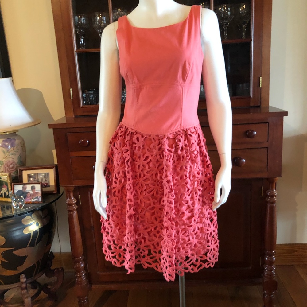 Antonio Melani Mad Men Linen with macrame dress 2